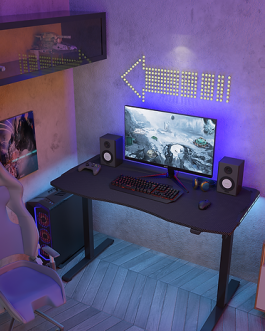 GET116E Electric Height Adjustable Gaming Desk